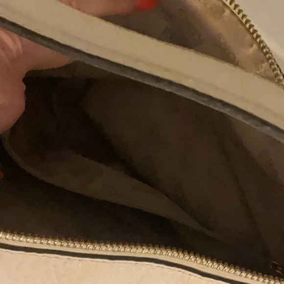 MICHAEL Michael Kors Bedford Large Leather Hobo Style Bag, White/Gold Tone - Picture 12 of 16